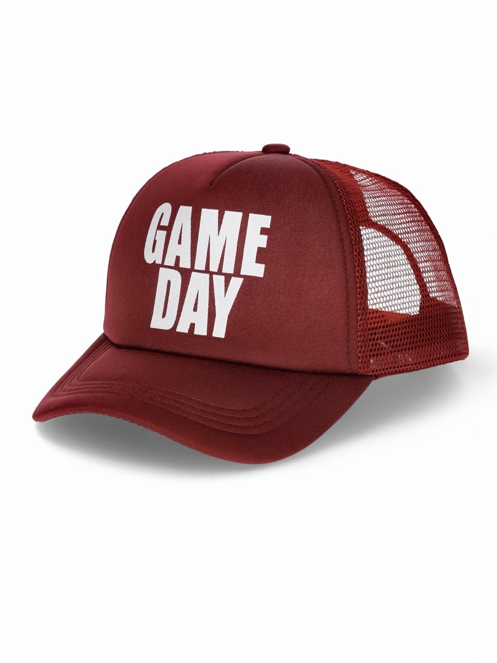 GAME DAY Maroon Mesh Trucker Hat